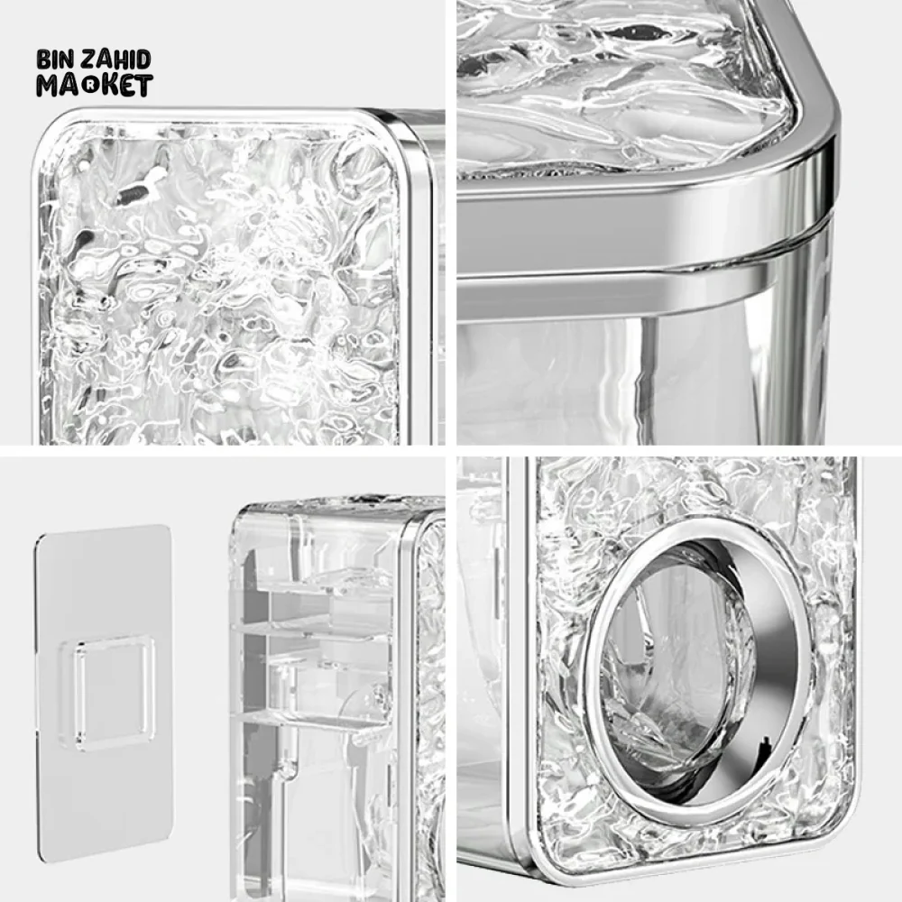 WALL MOUNTED AUTOMATIC TOOTHPASTE DISPENSER & TOOTHBRUSH HOLDER – BATHROOM ORGANIZER WITH STORAGE RACK - Image 5