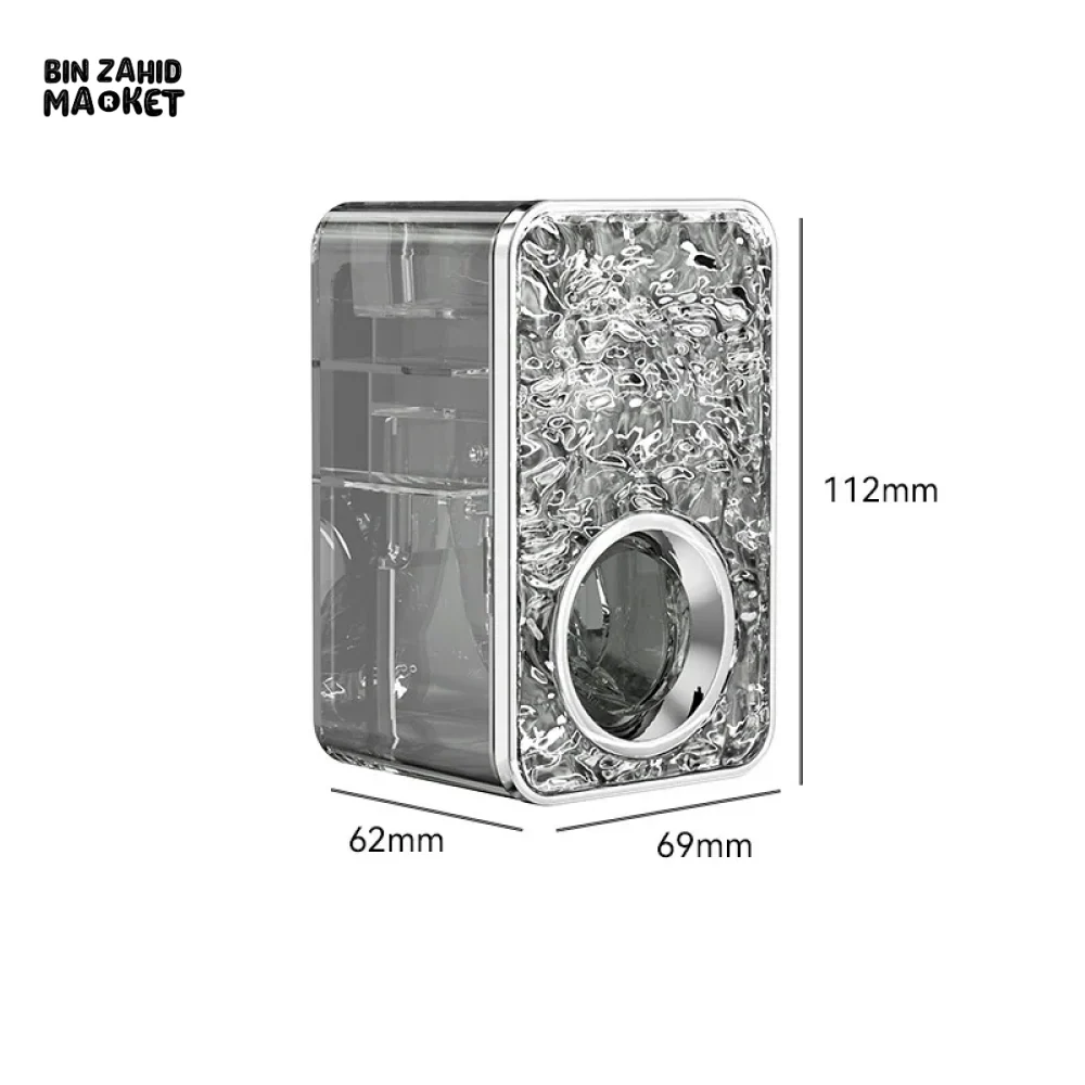 WALL MOUNTED AUTOMATIC TOOTHPASTE DISPENSER & TOOTHBRUSH HOLDER – BATHROOM ORGANIZER WITH STORAGE RACK - Image 7