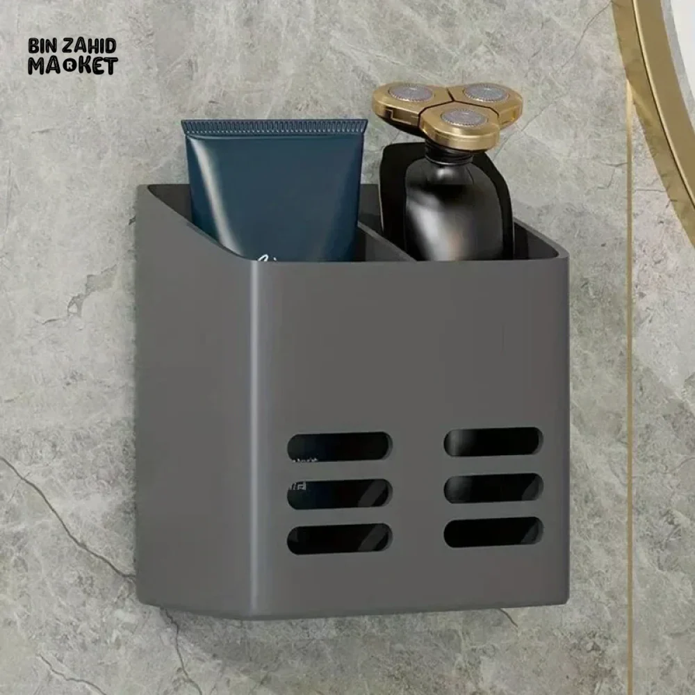 WALL-MOUNTED CUTLERY RACK – NO-DRILL SPACE-SAVING WITH DRAINING BASKET - Image 3
