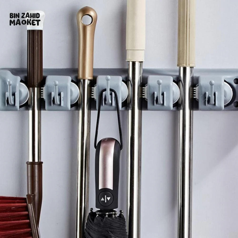 WALL MOUNTED MOP & BROOM HOLDER - Image 4