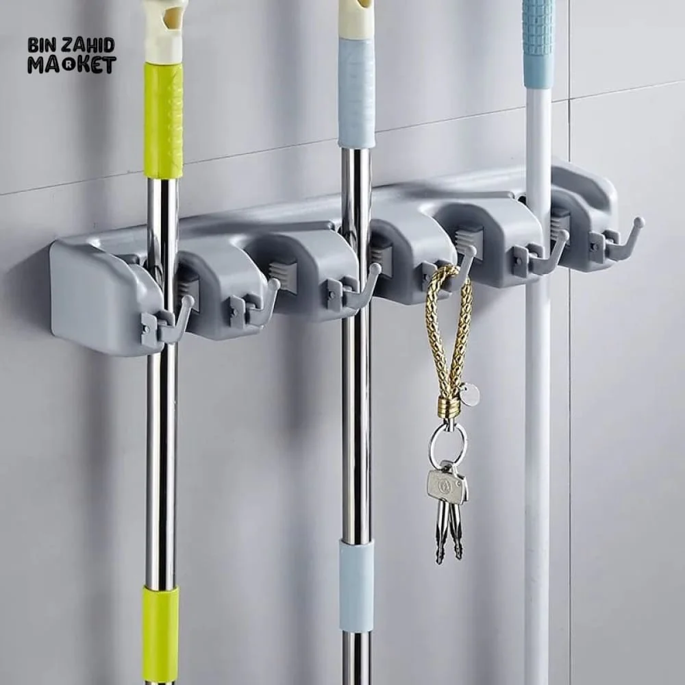 WALL MOUNTED MOP & BROOM HOLDER - Image 9