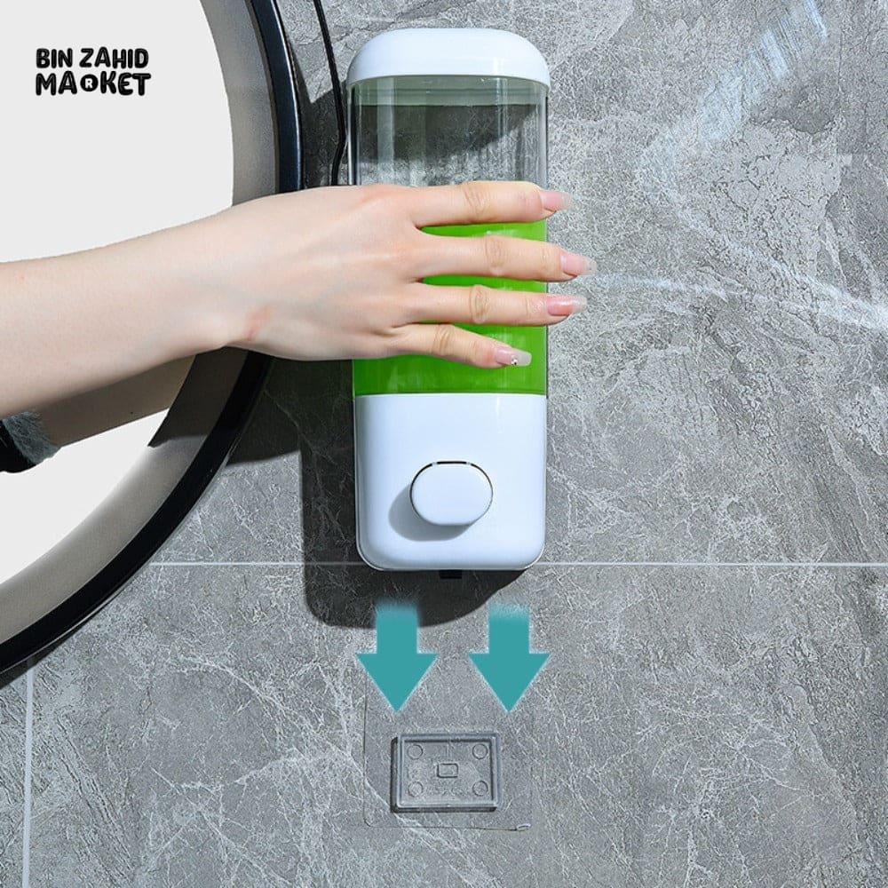 WALL-MOUNTED SOAP DISPENSER – 500ML NON-PERFORATED BATHROOM SHOWER SHAMPOO HOLDER HOTEL & HOME TOILET ACCESSORY - Image 3