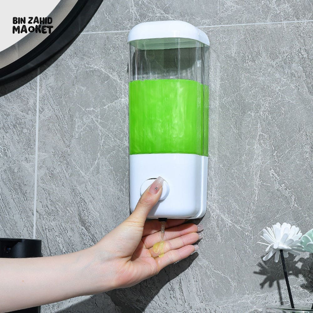 WALL-MOUNTED SOAP DISPENSER – 500ML NON-PERFORATED BATHROOM SHOWER SHAMPOO HOLDER HOTEL & HOME TOILET ACCESSORY - Image 4