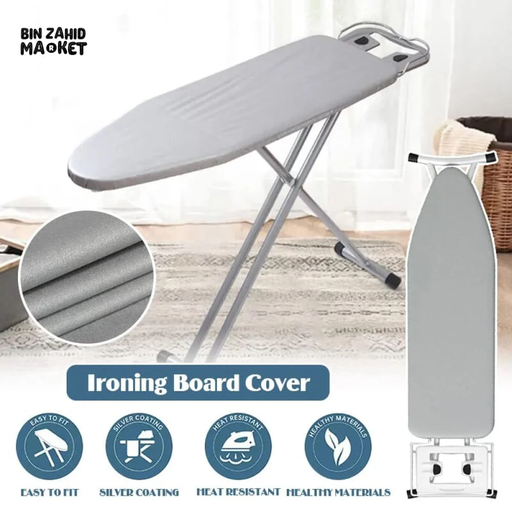 WASHABLE MODERN EASY FIT ELASTICATED IRONING BOARD COVERS – DOUBLE LAYER BACKING, DURABLE & HEAT RESISTANT - Image 3