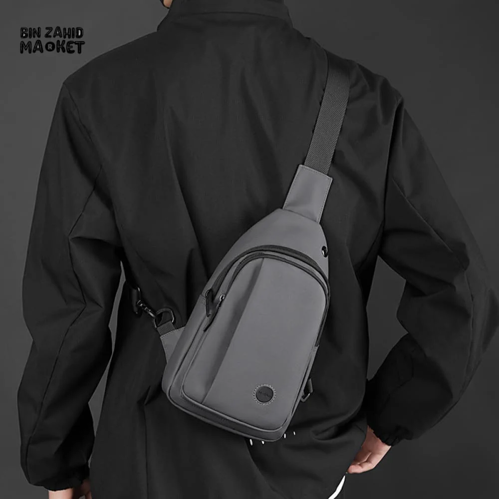 WATERPROOF MEN'S CHEST BAG – OUTDOOR LEISURE CROSSBODY SHOULDER BAG LIGHTWEIGHT TRAVEL BACKPACK - Image 2