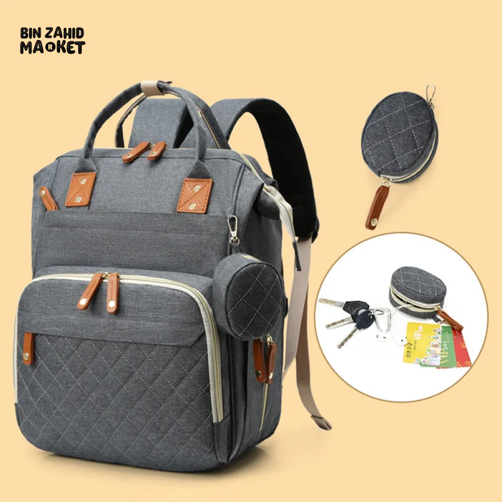 WOMEN'S BACKPACK LARGE CAPACITY WATERPROOF OXFORD CLOTH MUMMY BAG DIAPER STORAGE FASHION - Image 14
