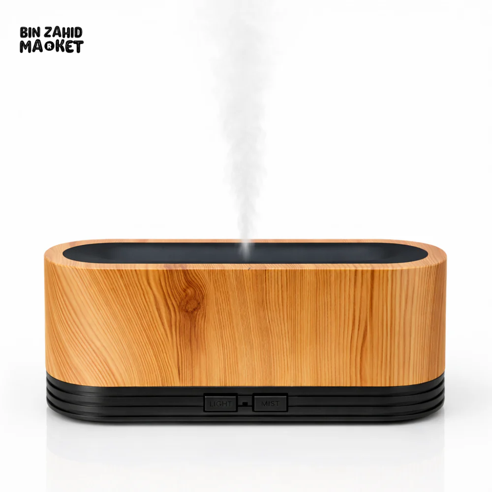 WOOD GRAIN AROMA DIFFUSER – LED MIST HOME HUMIDIFIER - Image 2