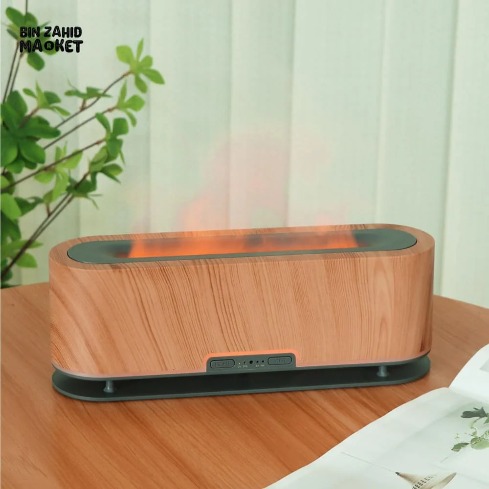 WOOD GRAIN ULTRASONIC HUMIDIFIER – MODERN AROMATHERAPY ESSENTIAL OIL DIFFUSER FOR HOME - Image 3