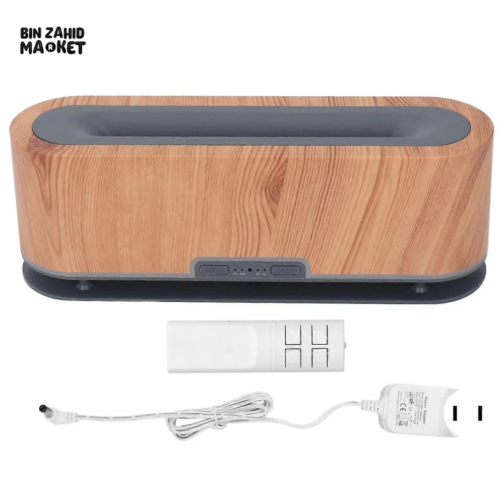 WOOD GRAIN ULTRASONIC HUMIDIFIER – MODERN AROMATHERAPY ESSENTIAL OIL DIFFUSER FOR HOME - Image 5