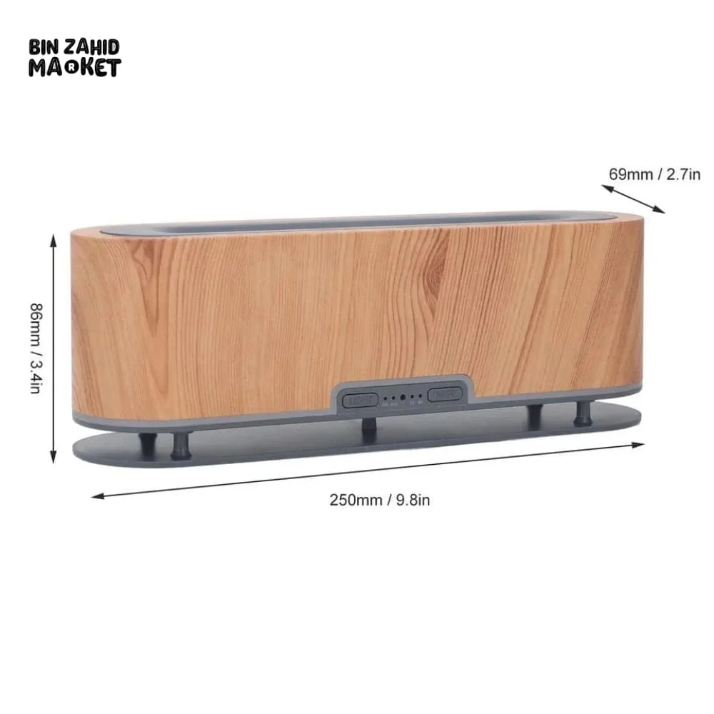 WOOD GRAIN ULTRASONIC HUMIDIFIER – MODERN AROMATHERAPY ESSENTIAL OIL DIFFUSER FOR HOME - Image 6