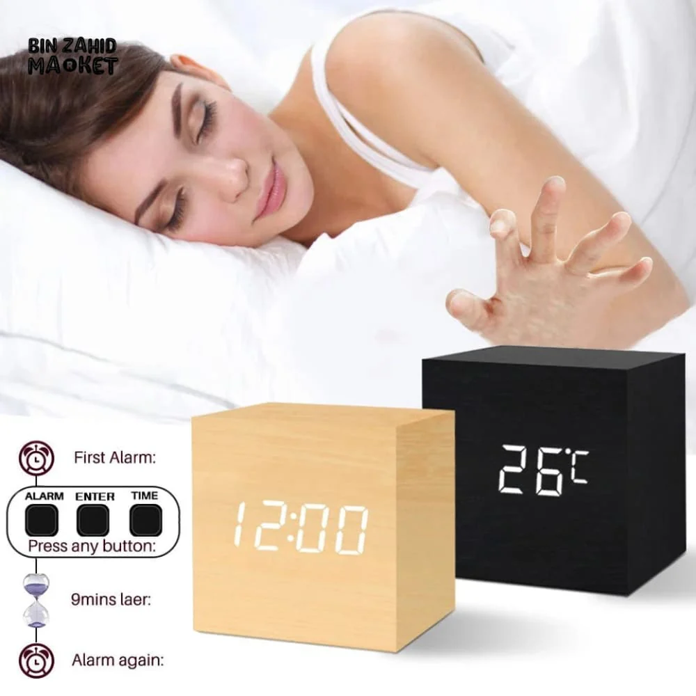 WOODEN ALARM CLOCK - Image 8